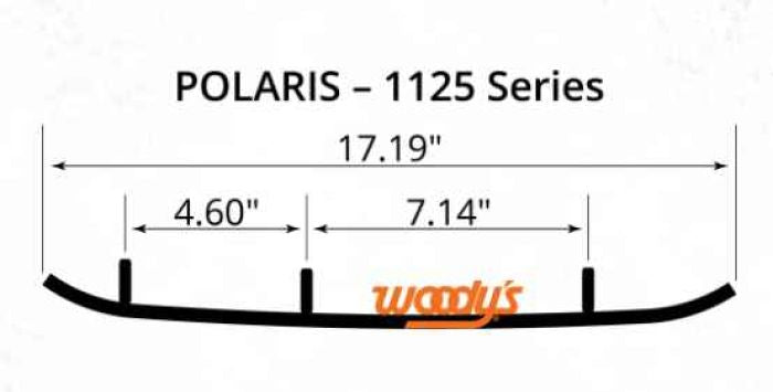 WOODYS 4-Inch x 60-Inch Turning 1 1/2-Inch End Pad with Hard Weld, Part Number AP4-1125