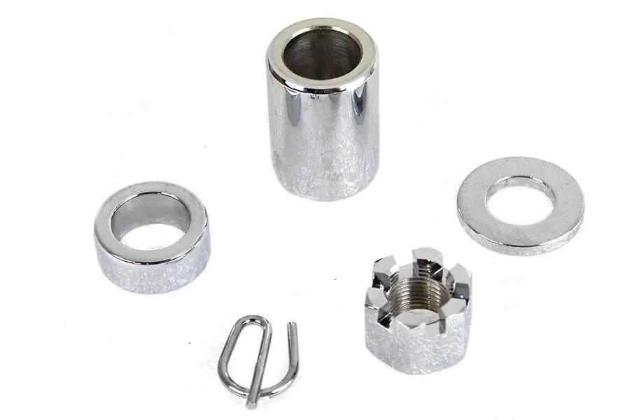 Colony Chrome Rear Axle Nut Kit for Harley Davidson FLT (2000-2001) by Colony