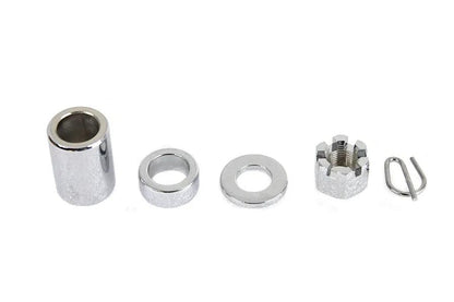 Colony Chrome Rear Axle Nut Kit for Harley Davidson FLT (2000-2001) by Colony