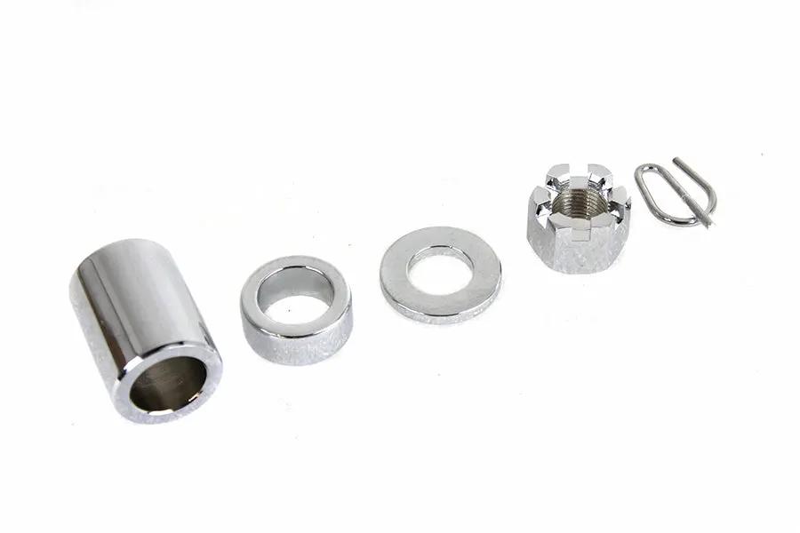 Colony Chrome Rear Axle Nut Kit for Harley Davidson FLT (2000-2001) by Colony