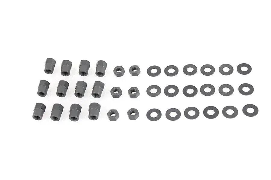 Colony Cylinder Head Bolt Nut Kit Parkerized for Harley Davidson WL Models by Colony