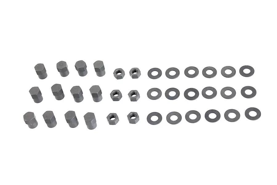 Colony Cylinder Head Bolt Nut Kit Parkerized for Harley Davidson WL Models by Colony