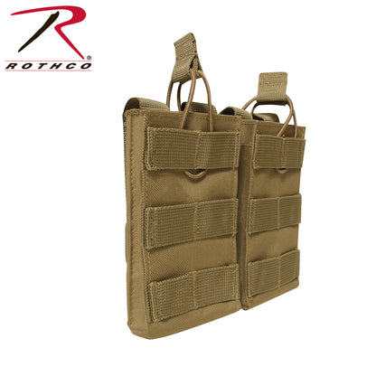 Rothco MOLLE Open Top Double Mag Pouch in Coyote Brown - Part 31004