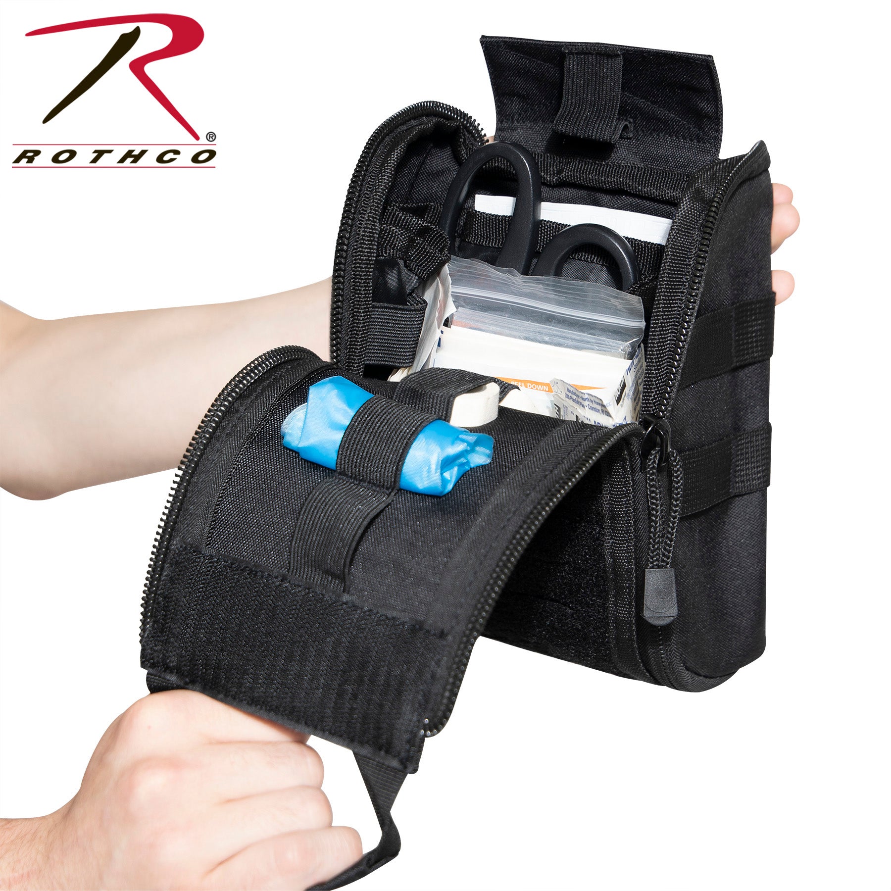 Rothco Fast Action MOLLE Medical Pouch Black (Part Number 20756)