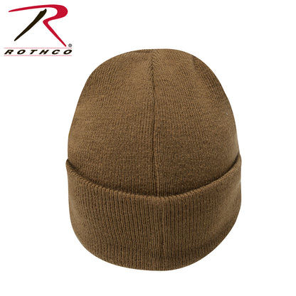 Rothco US Flag Embroidered Acrylic Watch Cap in Coyote Brown - Part No. 57866