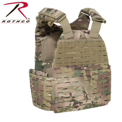 Rothco Laser Cut MOLLE Plate Carrier Vest MultiCam Size Regular
