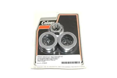 Colony Chrome Front Axle Nut and Spacer Kit for Harley Davidson VRSC (2002-2011) by Colony