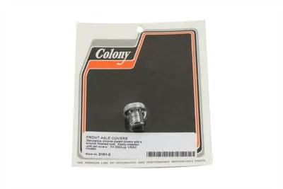 Colony Chrome Domed Front Axle Cover for Harley Davidson VRSC Models by Colony