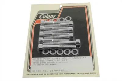 Colony Polished Thermostat Mount Kit for Harley Davidson VRSC Models by Colony