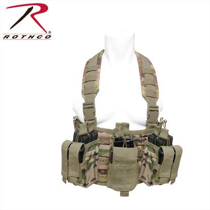 Rothco Operators Tactical Chest Rig MultiCam – Lightweight Military-Grade MOLLE Vest