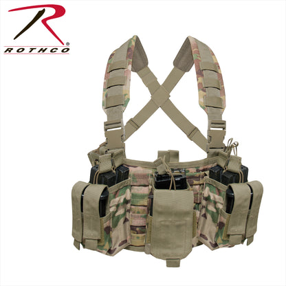 Rothco Operators Tactical Chest Rig MultiCam – Lightweight Military-Grade MOLLE Vest