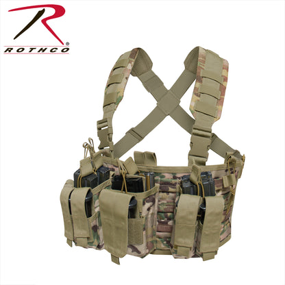 Rothco Operators Tactical Chest Rig MultiCam – Lightweight Military-Grade MOLLE Vest