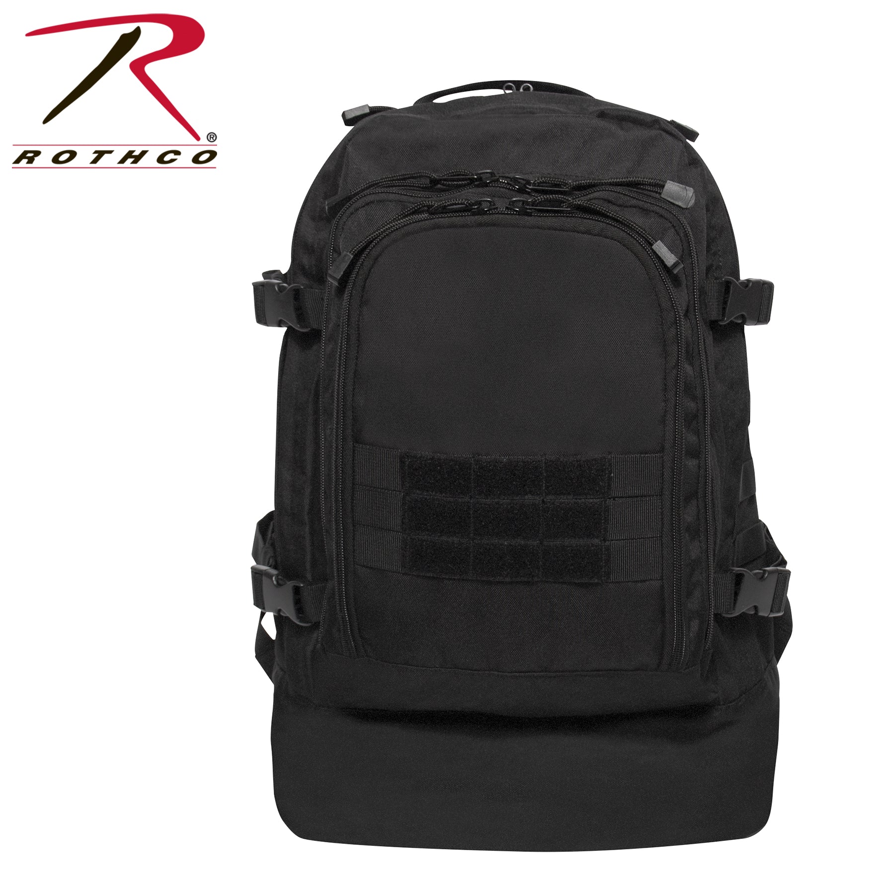Rothco Skirmish 3-Day Assault Backpack Black - Durable Tactical Pack with Multiple Compartments