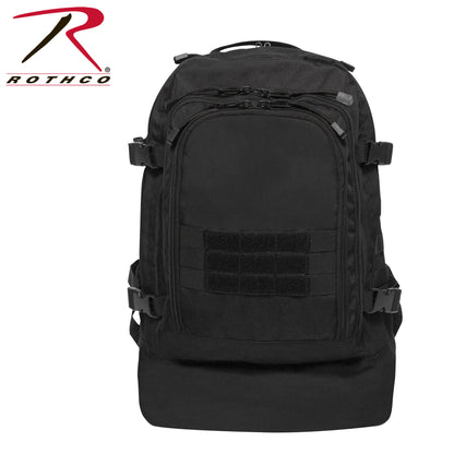 Rothco Skirmish 3-Day Assault Backpack Black - Durable Tactical Pack with Multiple Compartments