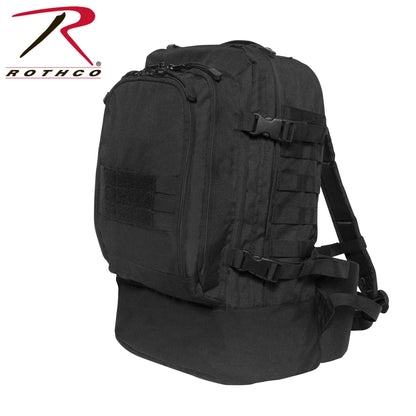 Rothco Skirmish 3-Day Assault Backpack Black - Durable Tactical Pack with Multiple Compartments