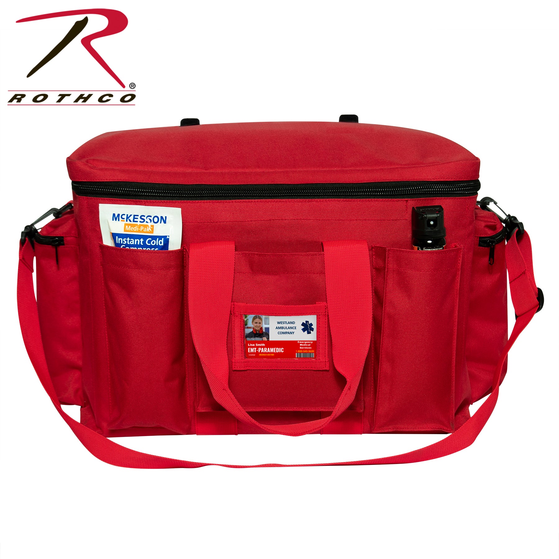 Rothco Police Equipment Bag Red - 19 x 12 x 12.5 Inches Law Enforcement Gear Organizer
