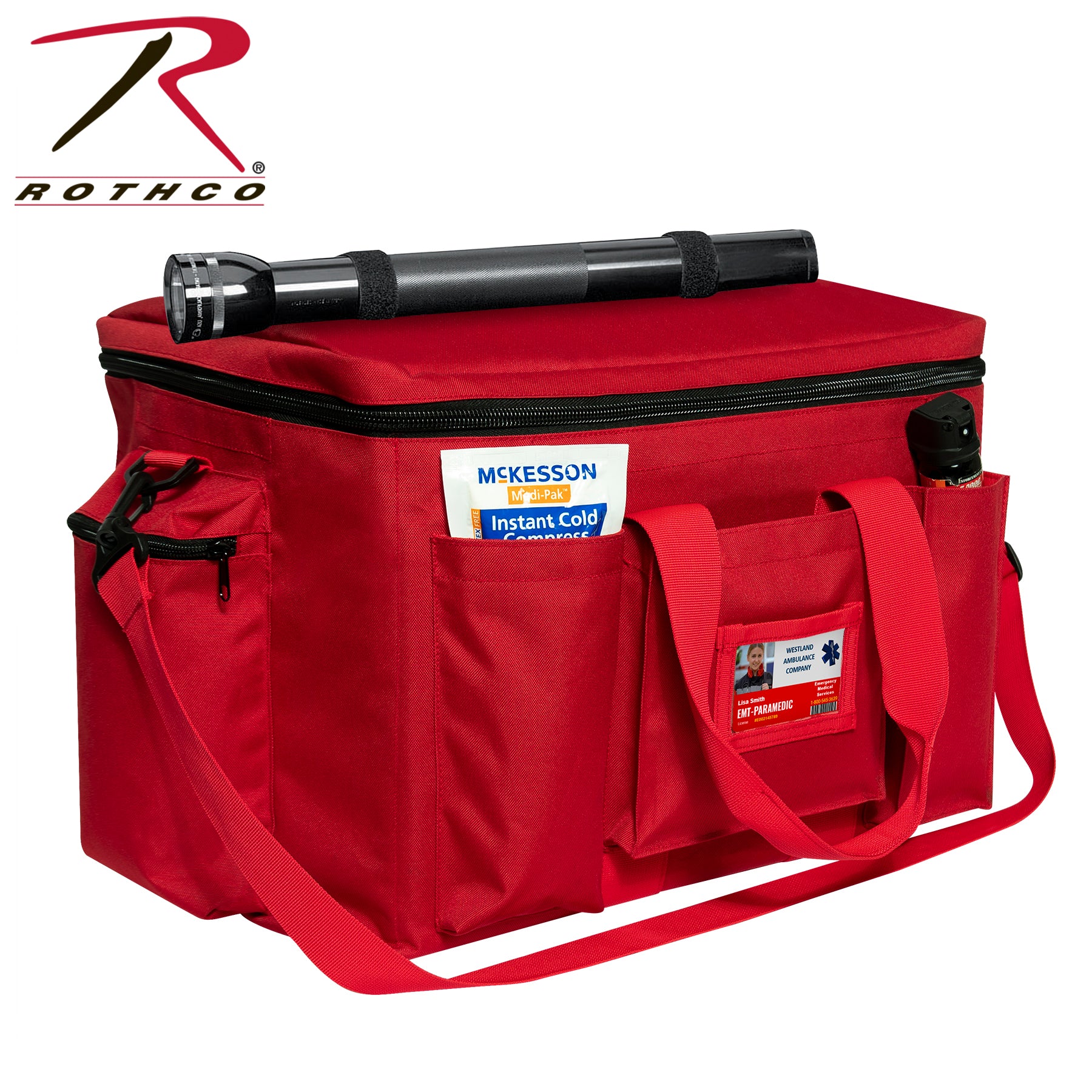 Rothco Police Equipment Bag Red - 19 x 12 x 12.5 Inches Law Enforcement Gear Organizer