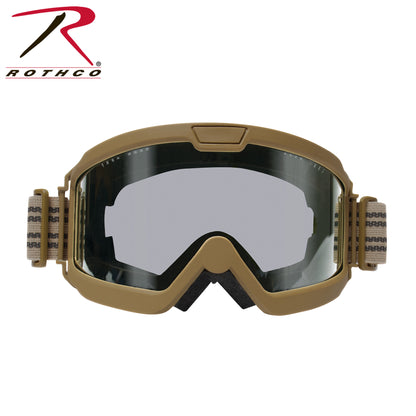 Rothco ANSI Rated OTG Goggles Coyote Brown / Smoke
