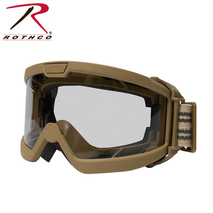 Rothco ANSI Rated OTG Goggles Coyote Brown / Smoke
