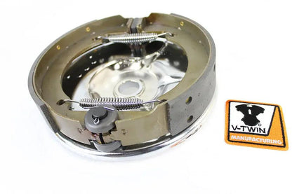 V-Twin Rear Mechanical Brake Backing Plate Kit Chrome for Harley Davidson EL and FL (Part #19141) by V-Twin