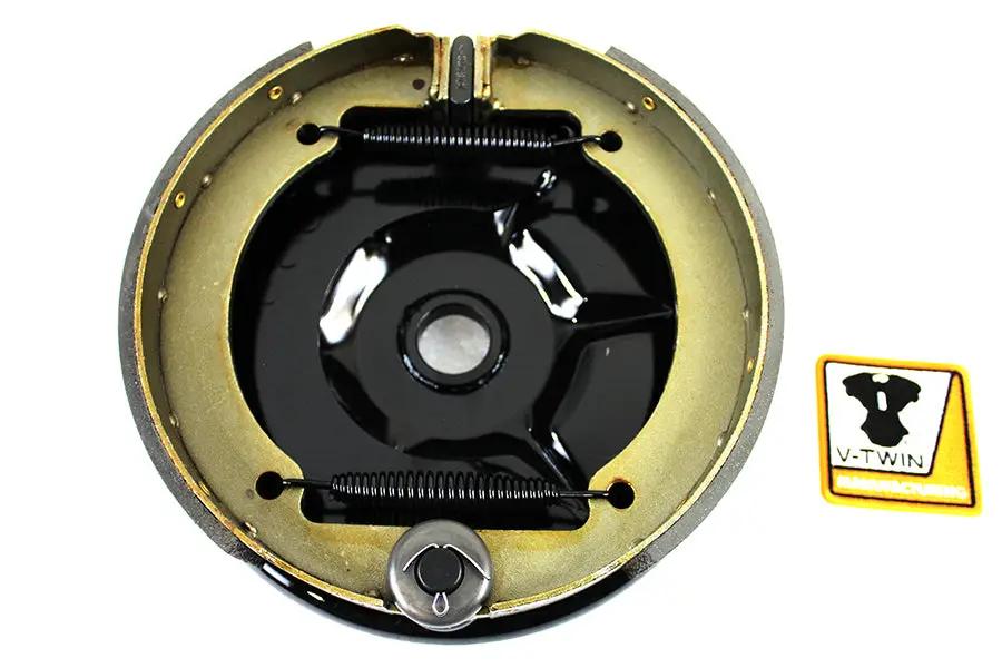 V-Twin 19141B Rear Mechanical Brake Backing Plate Kit for Harley Davidson EL & FL Models by V-Twin