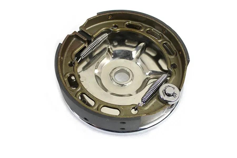 V-Twin Rear Mechanical Brake Backing Plate Kit Chrome for Harley Davidson EL/FL 1936-1945 by V-Twin
