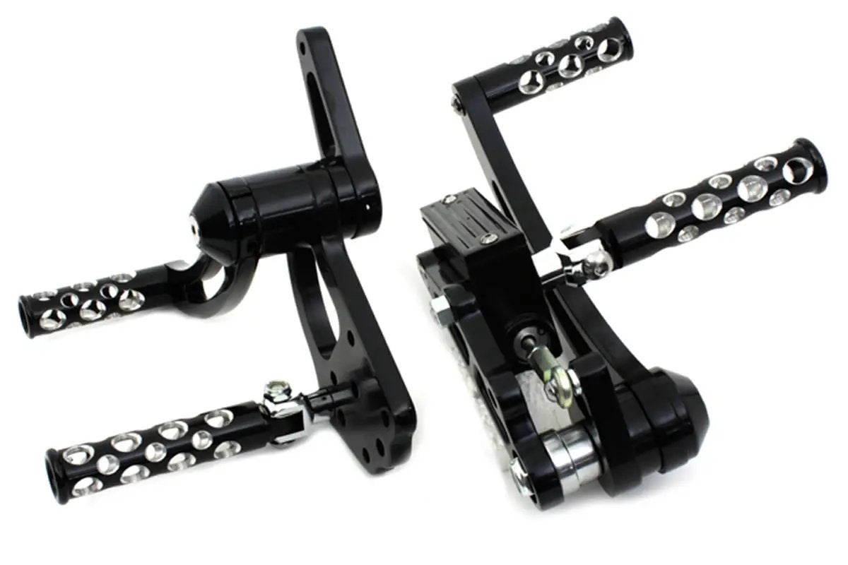 V-Twin Black Forward Control Kit for Harley Davidson FX (1970-1979) by V-Twin