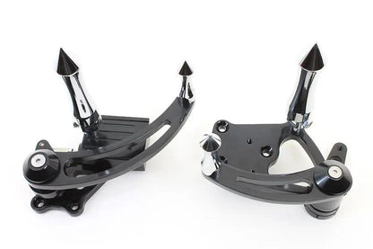 V-Twin Black Billet Extended Forward Control Set - Part No. 6635 by V-Twin