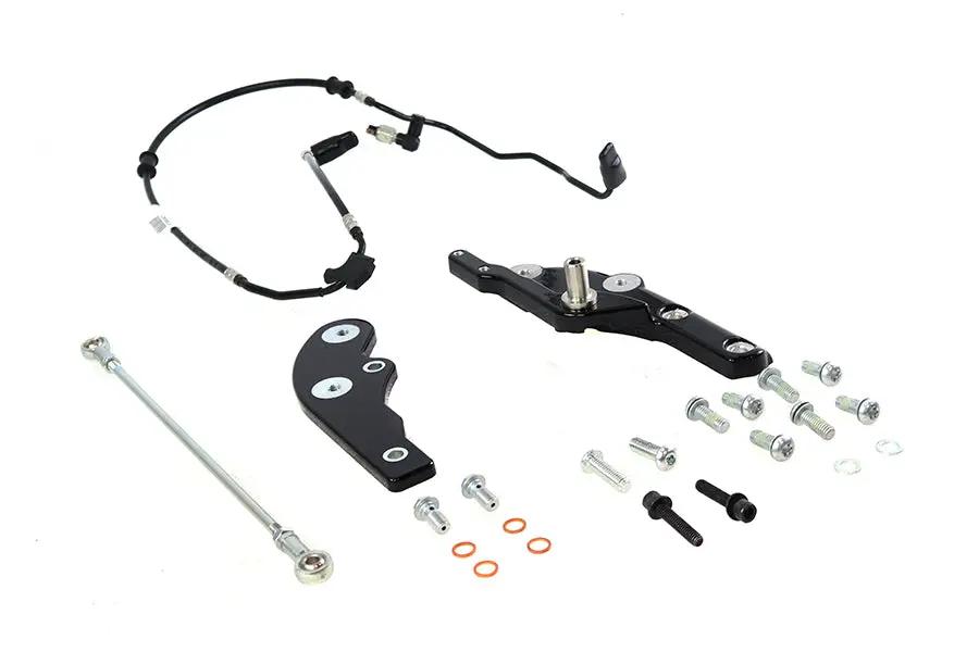 V-Twin Black Extended Reach Forward Control Kit for Harley Davidson FXFB and FXFBS Models - Part #78563 by V-Twin