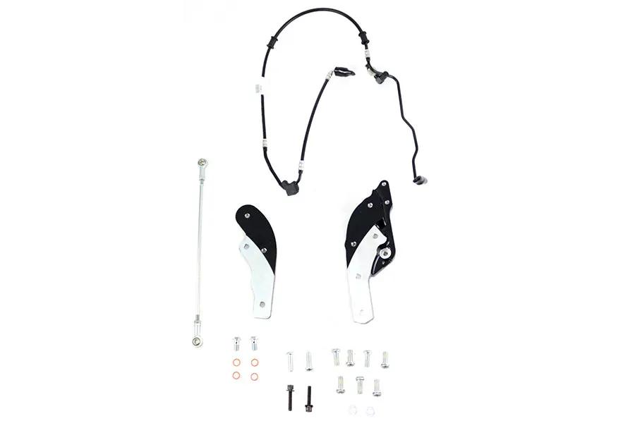 V-Twin Black Extended Reach Forward Control Kit for Harley Davidson FXFB and FXFBS Models - Part #78563 by V-Twin