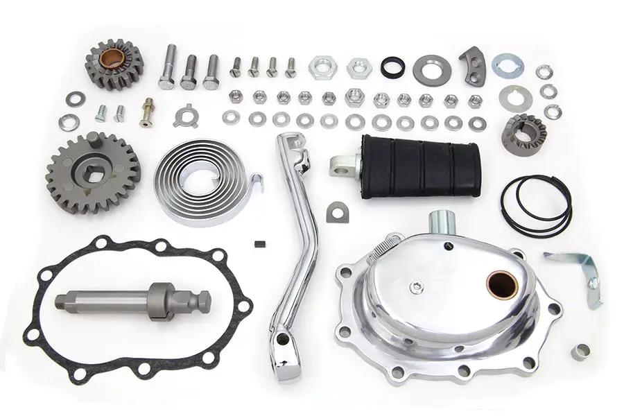 V-Twin Complete Kick Starter Kit Polished for Harley Davidson 1936-1941 FLH and UL Models by V-Twin