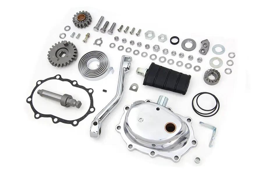 V-Twin Complete Kick Starter Kit Polished for Harley Davidson 1936-1941 FLH and UL Models by V-Twin