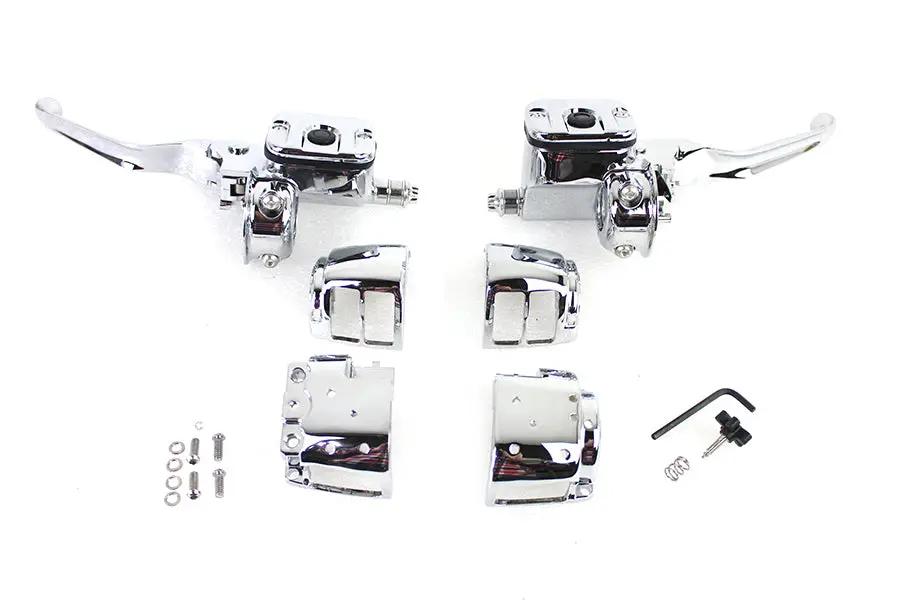 V-Twin Contour Handlebar Control Kit with 11/16 Inch Master Cylinder - Part #07-0655 by V-Twin