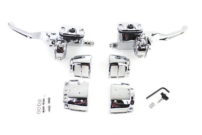 V-Twin Contour Handlebar Control Kit with 11/16 Inch Master Cylinder - Part #07-0655 by V-Twin