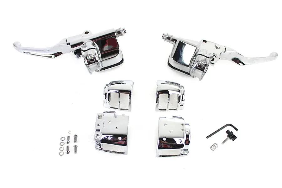 V-Twin Contour Handlebar Control Kit with 11/16 Inch Master Cylinder - Part #07-0655 by V-Twin