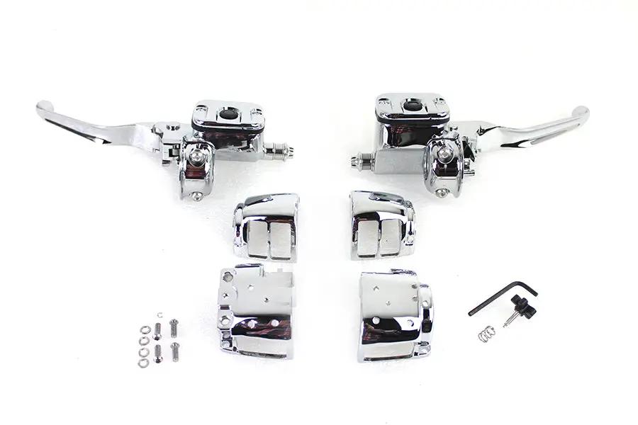 V-Twin Contour Handlebar Control Kit with 11/16 Inch Master Cylinder - Part #07-0655 by V-Twin