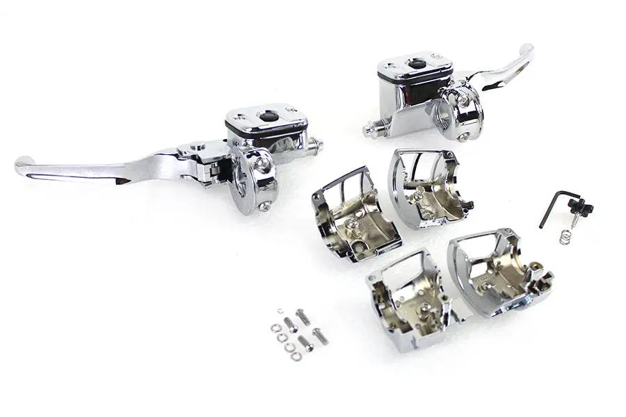 V-Twin Contour Handlebar Control Kit with 11/16 Inch Master Cylinder - Part #07-0655 by V-Twin