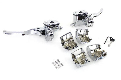 V-Twin Contour Handlebar Control Kit with 11/16 Inch Master Cylinder - Part #07-0655 by V-Twin