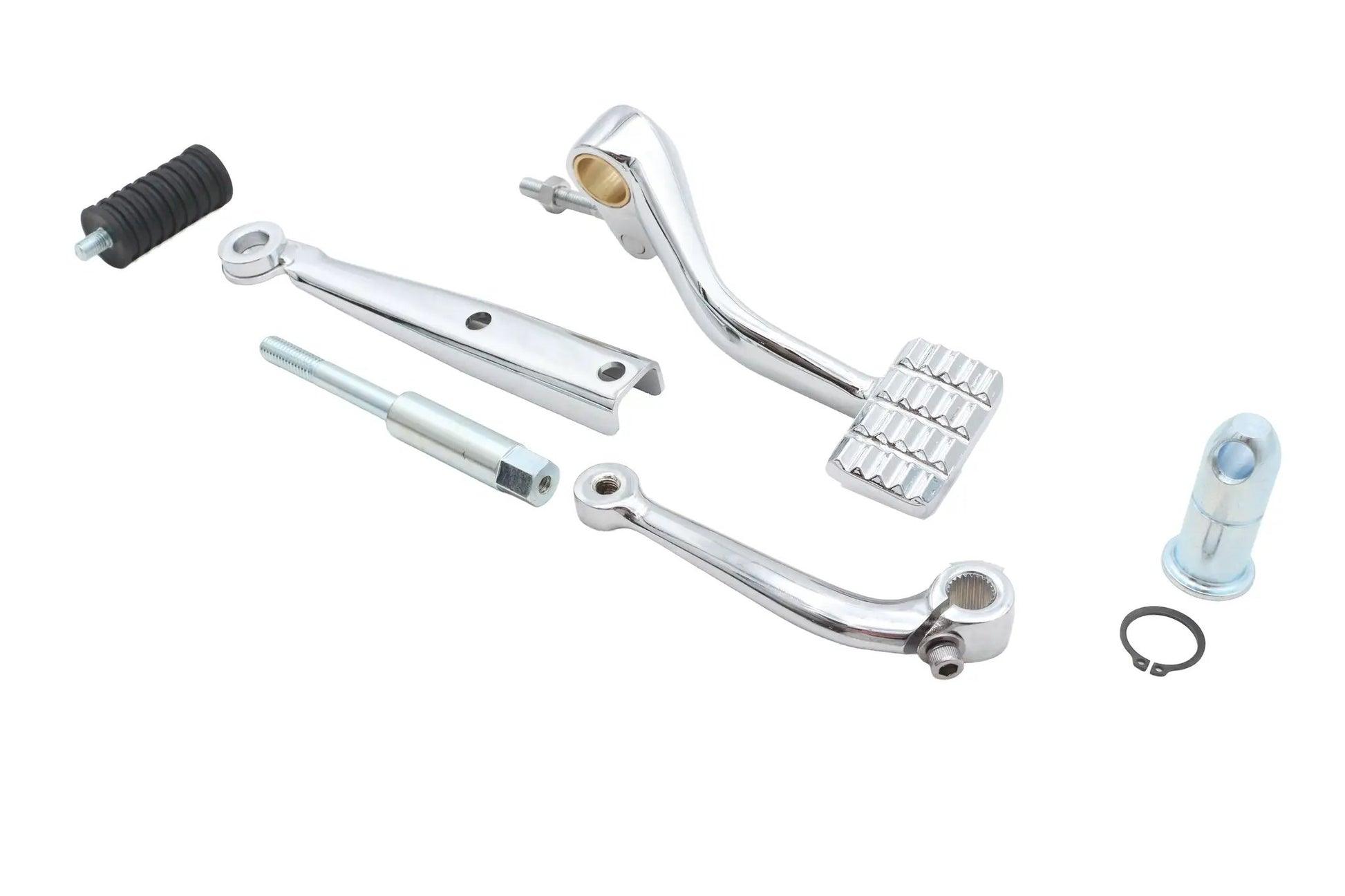 V-Twin XL Stock Mid Control Kit with Polished Brake Pedal for Harley Davidson XL (1983-1985) by V-Twin