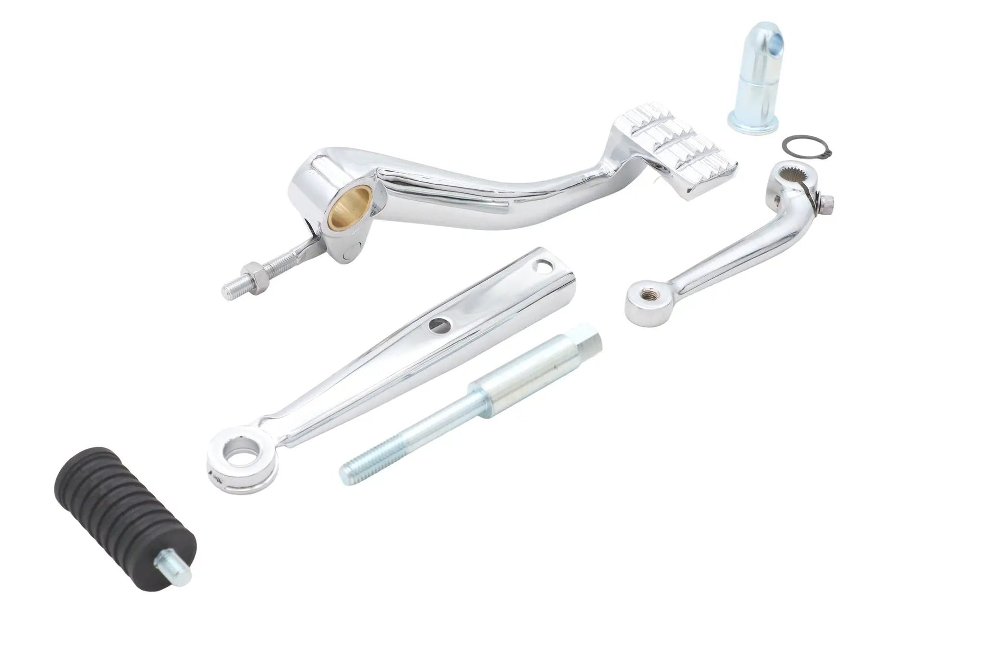 V-Twin XL Stock Mid Control Kit with Polished Brake Pedal for Harley Davidson XL (1983-1985) by V-Twin