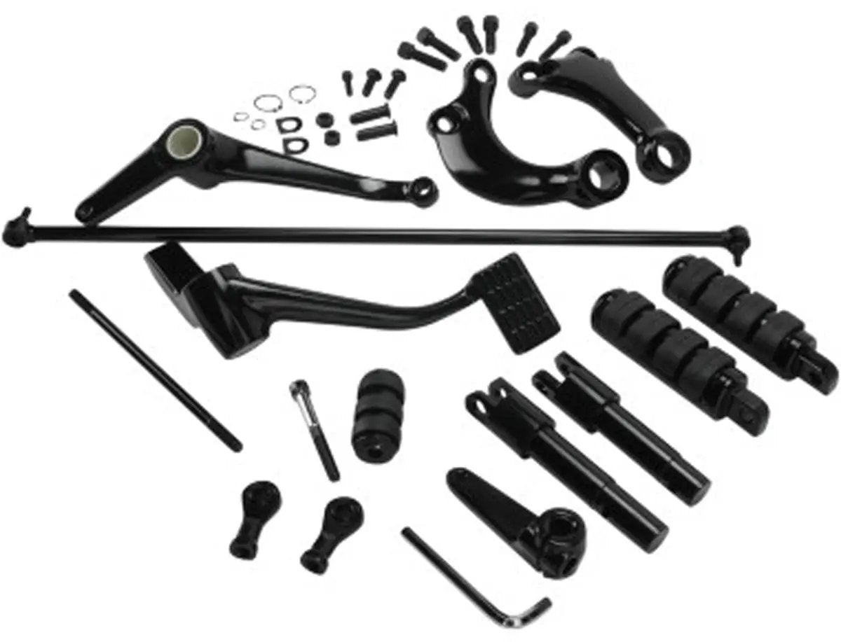 V-Twin Black Forward Control Kit with Pegs for Harley Davidson XL Models (Part #77608B) by V-Twin