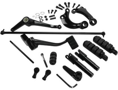 V-Twin Black Forward Control Kit with Pegs for Harley Davidson XL Models (Part #77608B) by V-Twin