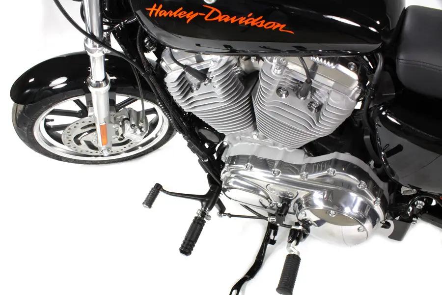 V-Twin Black Forward Control Kit with Pegs for Harley Davidson XL Models (Part #77608B) by V-Twin