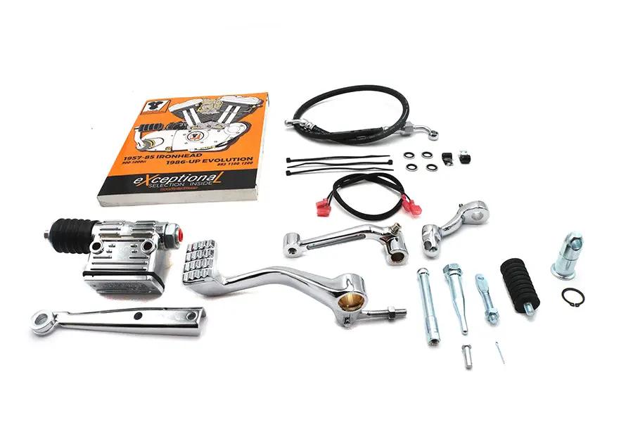 V-Twin XL Stock Mid Control Kit Chrome for Harley Davidson XL Models (1986-1990) by V-Twin