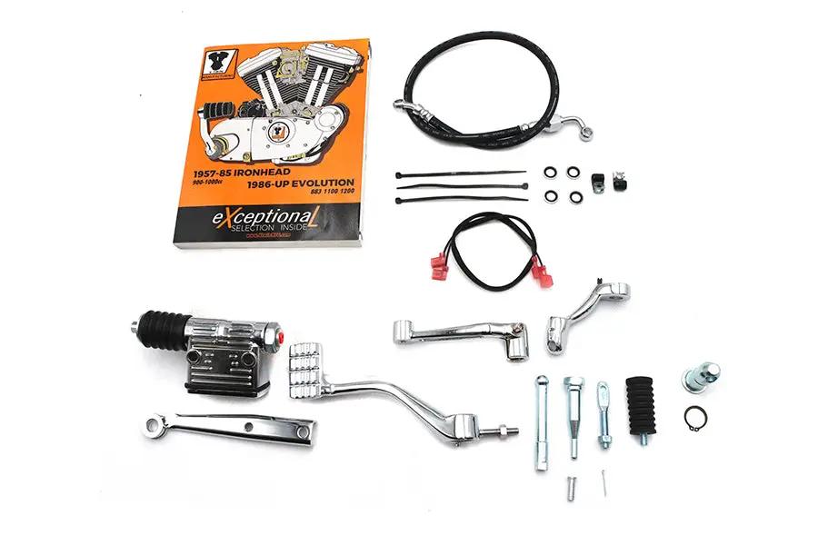 V-Twin XL Stock Mid Control Kit Chrome for Harley Davidson XL Models (1986-1990) by V-Twin