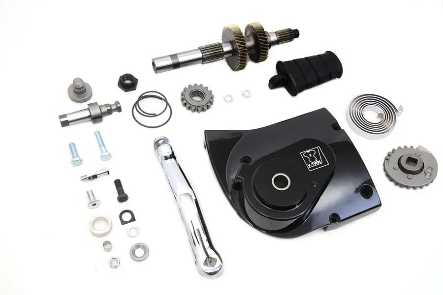 V-Twin Kick Starter Conversion Kit Black for Harley Davidson XL (2007-2016) by V-Twin