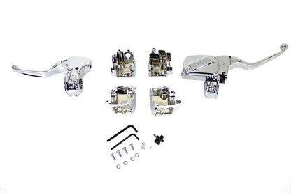 V-Twin Handlebar Control Kit Chrome for Harley Davidson FXSB, FLS, FLST, FXST (Part 78130) by V-Twin