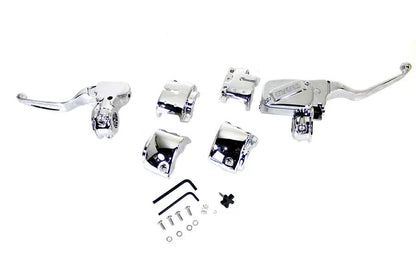 V-Twin Handlebar Control Kit Chrome for Harley Davidson FXSB, FLS, FLST, FXST (Part 78130) by V-Twin