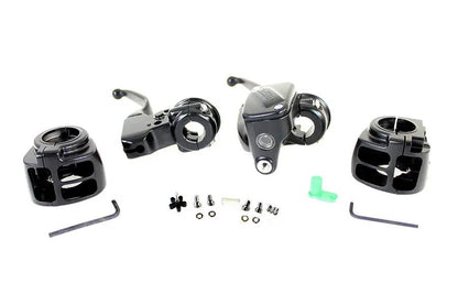 V-Twin Handlebar Control Kit Black for Harley Davidson FXSB, FLST, FLS, FXST 2015-2017 by V-Twin