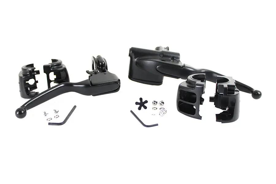 V-Twin Handlebar Control Kit Black for Harley Davidson FLHT and FLHX 2017-2024 by V-Twin